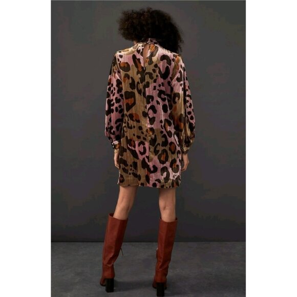 Anthropologie Eleanor Velvet Tunic Dress Mini Dress Size 6 P - Picture 16 of 16
